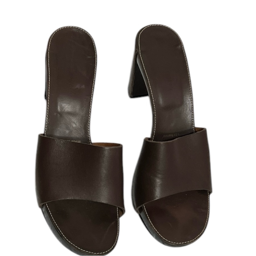 Robert Clergerie Dark Brown Mules